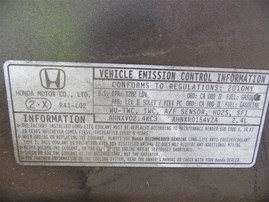 2010 Honda Accord LX Gray Sedan 2.4L AT #A24838